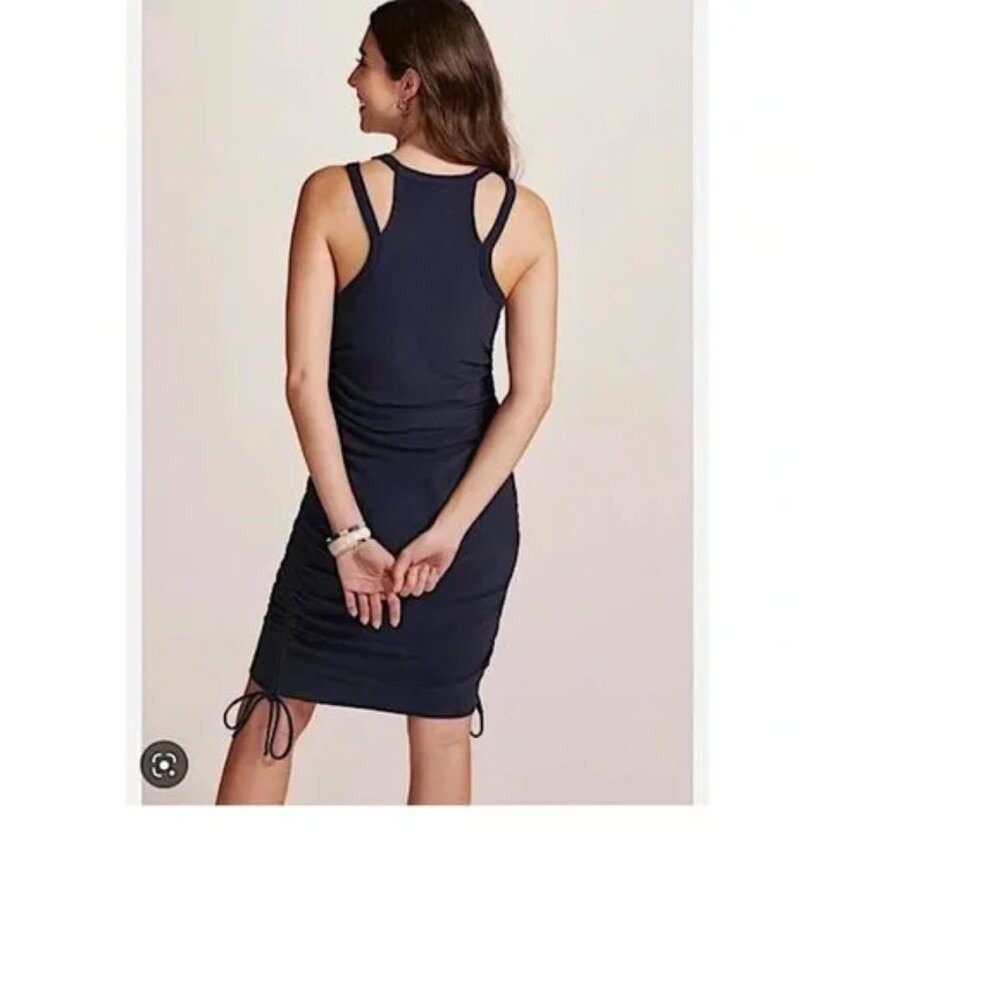 043 Daily Practice by Anthropologie Mini Dress Navy NWOT/Size Large - Picture 3 of 11